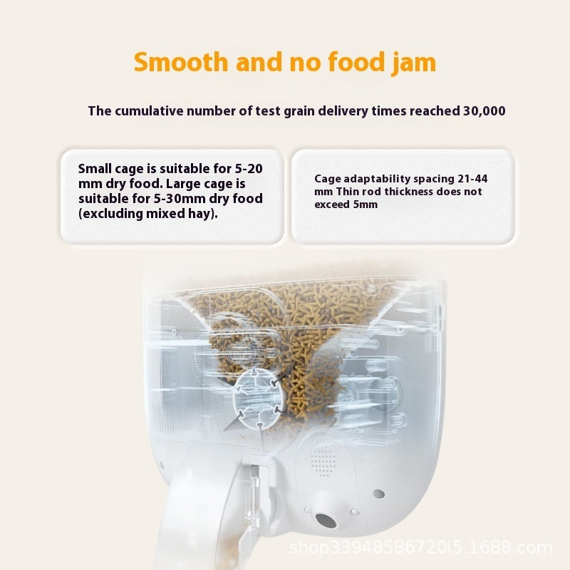 Automatic Pet Feeder Hamster Remote Surveillance Camera Rabbit Totoro Feeding Machine