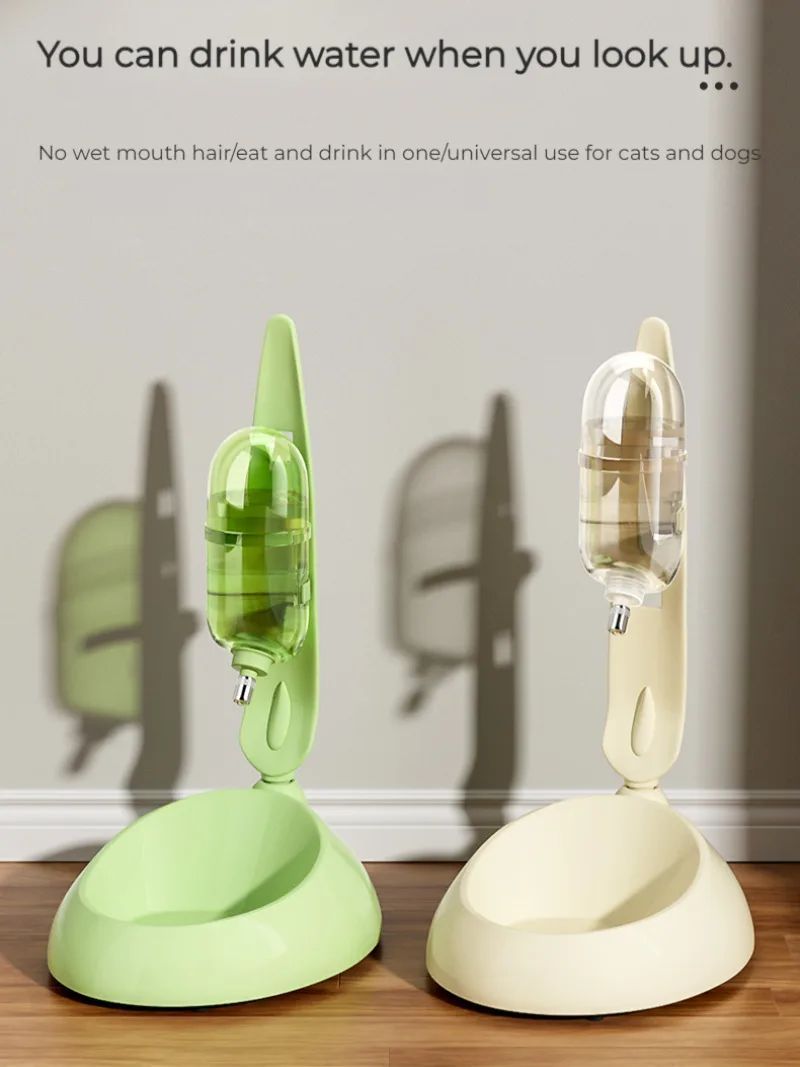 Dog Non Wet Mouth Automatic Rabbit Drinker Cat Water Bottle Unplugged Pet Drinker Set