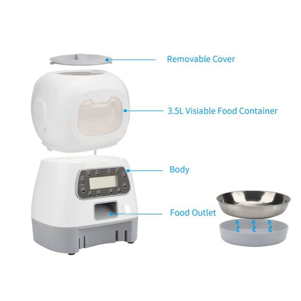 New Pet Feeder Pet Dispenser For Cat And Dog Travel Supply Automatic Smart Slow Feeder Dispenser Fixed Time Amount Of Food