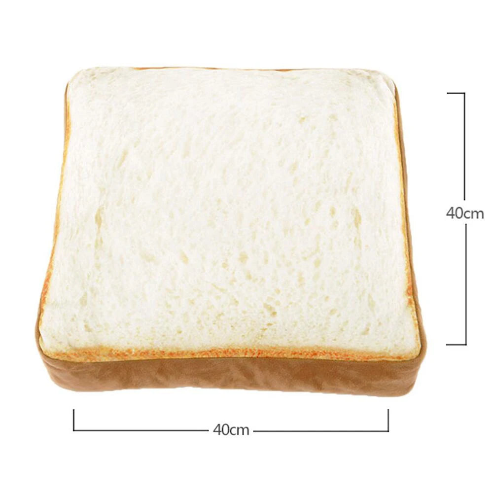 Cat Bed Cushion Toast Bed for Cats Mat Nesk House Cute Cotton Lounger Sofa Dog Beds Cama Para Gato Cat Accessories Pet Products