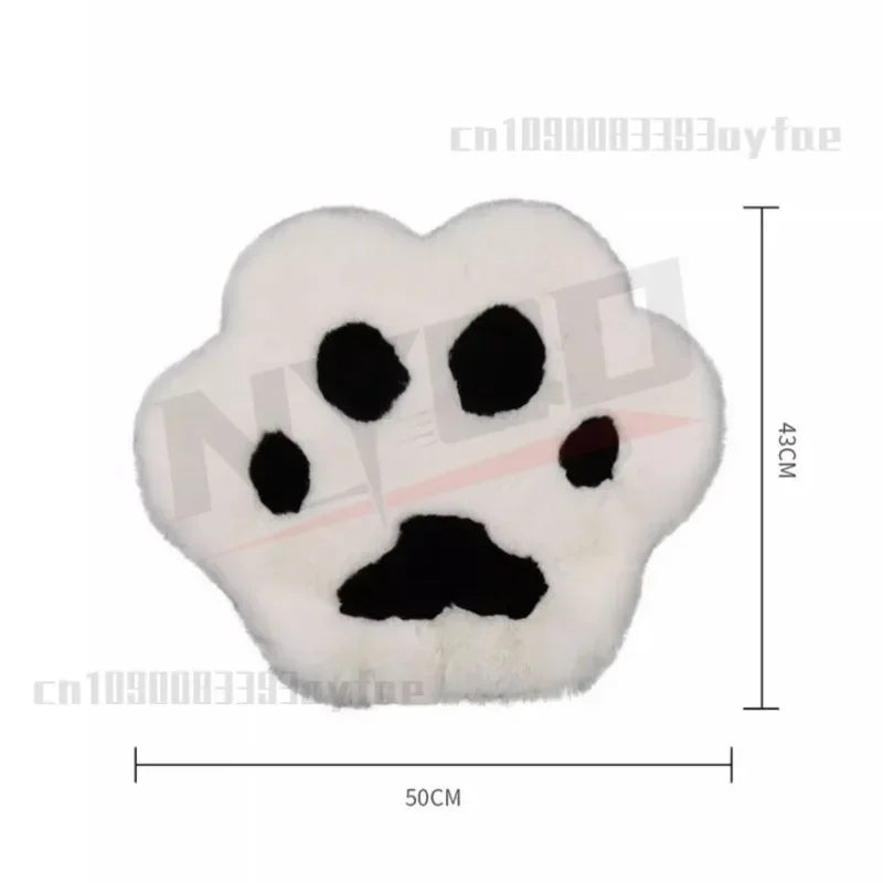 Various Colors Car Cushion Universal Cute Cat Paw Car Warm Plush Car Padded Seat Cushion Autumn and Winter 자동차 방석