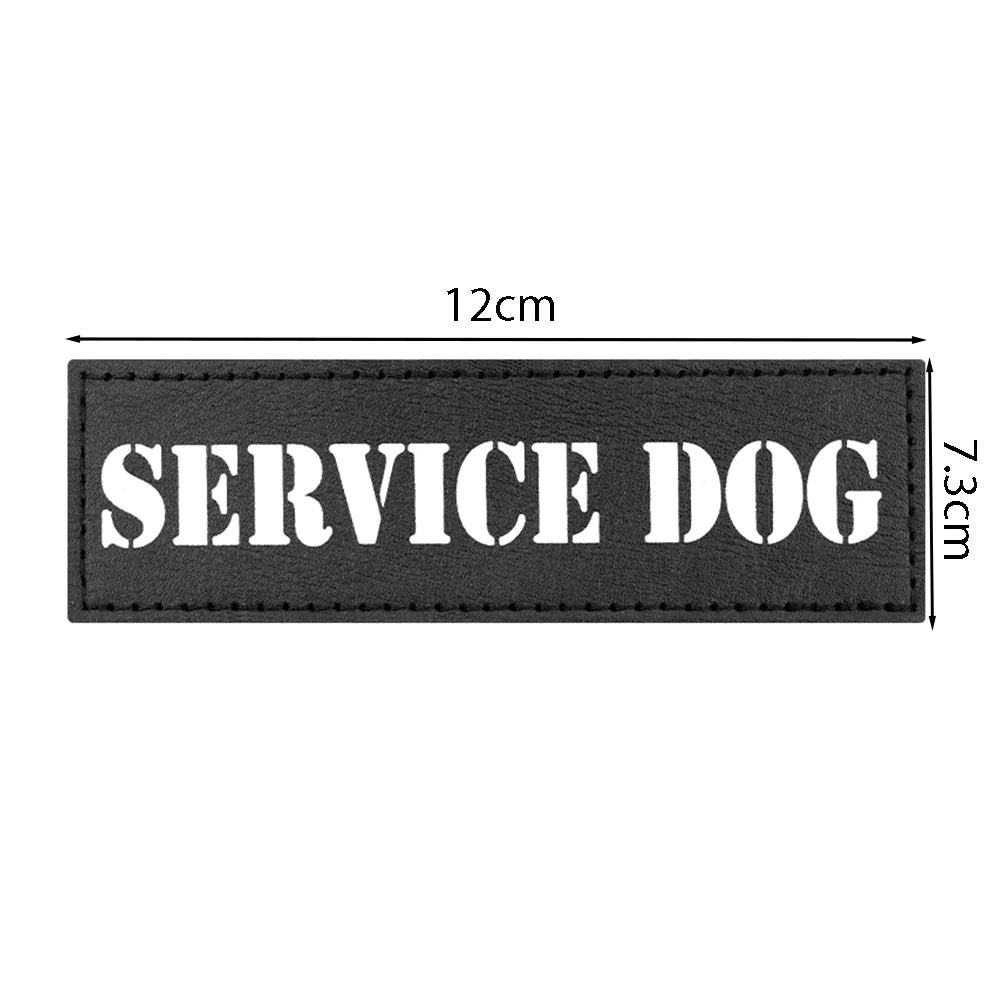 1PC Tactical Dog Series Patch Morale Military Paw Pattern Sheepdog Service Dog Working In Training For Harness Vest Collar