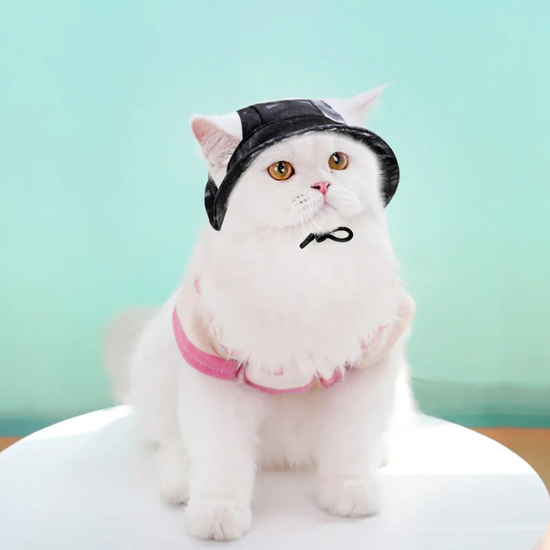 Pet Dogs Bucket Hat with Ear Holes Sunproof Baseball for Large Medium Small Dogs Summer Dog Sun Hat Outdoor Hiking Accessories