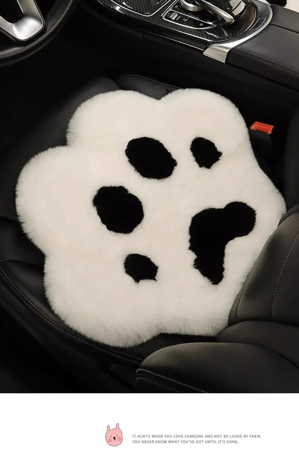 Various Colors Car Cushion Universal Cute Cat Paw Car Warm Plush Car Padded Seat Cushion Autumn and Winter 자동차 방석