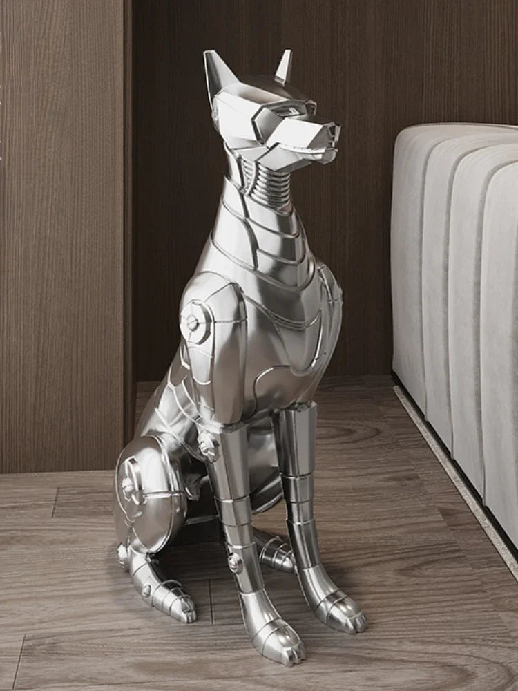 Dog Sculptures Statue Large Luxury Creative Figurines Modern Nordic Figurine Living Room Sculpture Sofa Beside Home Decoration