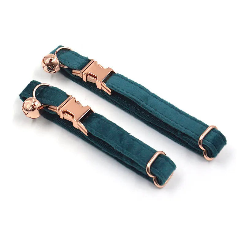 Personalized Cat Collar Velvet ID Engraving Name Tag Collar for Cat Necklace Puppy Kitten Bell Bow tie Custom Small Dog Collar