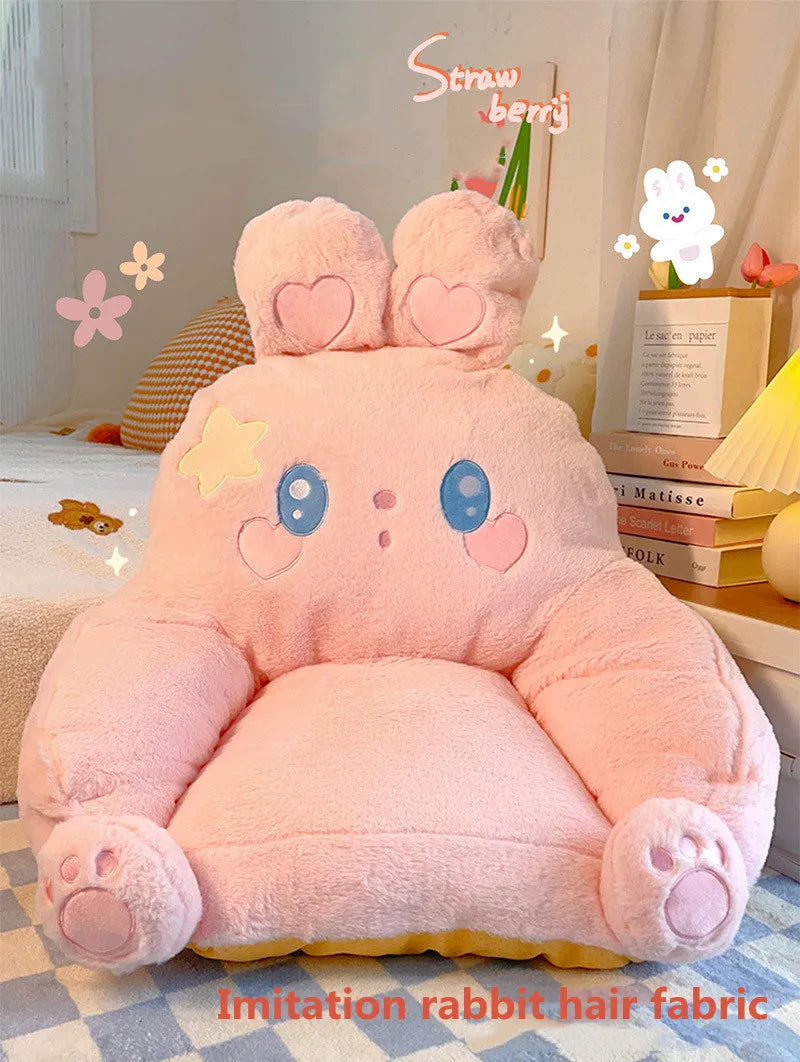 Cartoon Cute Rabbit Mini Sofa Home Bedroom Floor Lazy Casual Sofa Reading Seat Cushion Cushion Bay Window Tatami Seat Cushion