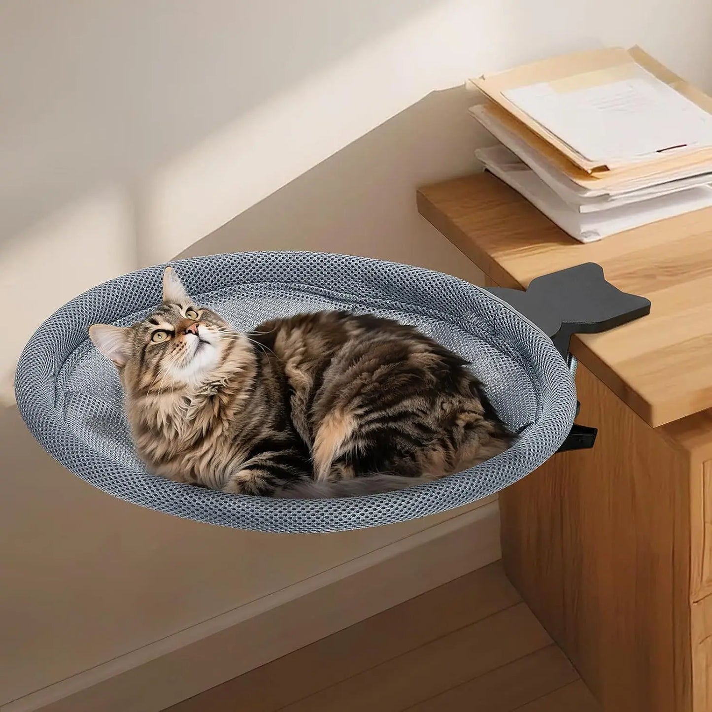 Big Size Portable Suspended Cat Bed Office Desk Hammock Cat Mat Hamac Pour Chat Cozy Pet Accessories for Feline Comfort