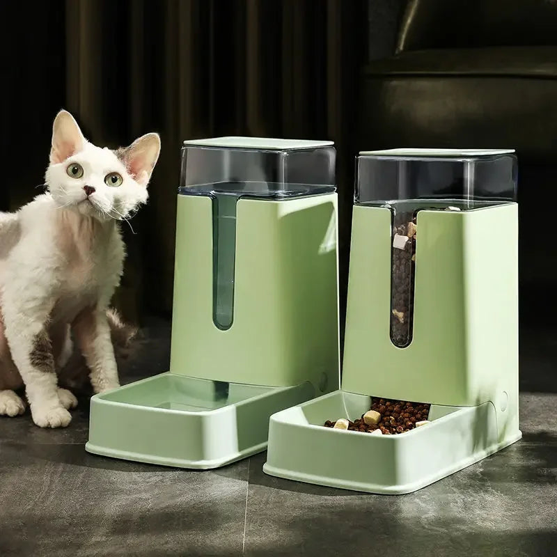 Pet Supplies, Large Capacity Water Dispenser, Automatic Feeder Drinking Water, Dry Wet Separation Food Container, Pet Cat