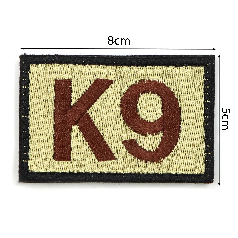 1PC Tactical Dog Series Patch Morale Military Paw Pattern Sheepdog Service Dog Working In Training For Harness Vest Collar