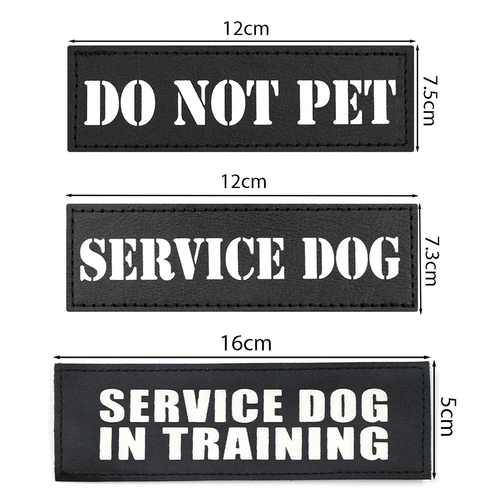 1PC Tactical Dog Series Patch Morale Military Paw Pattern Sheepdog Service Dog Working In Training For Harness Vest Collar