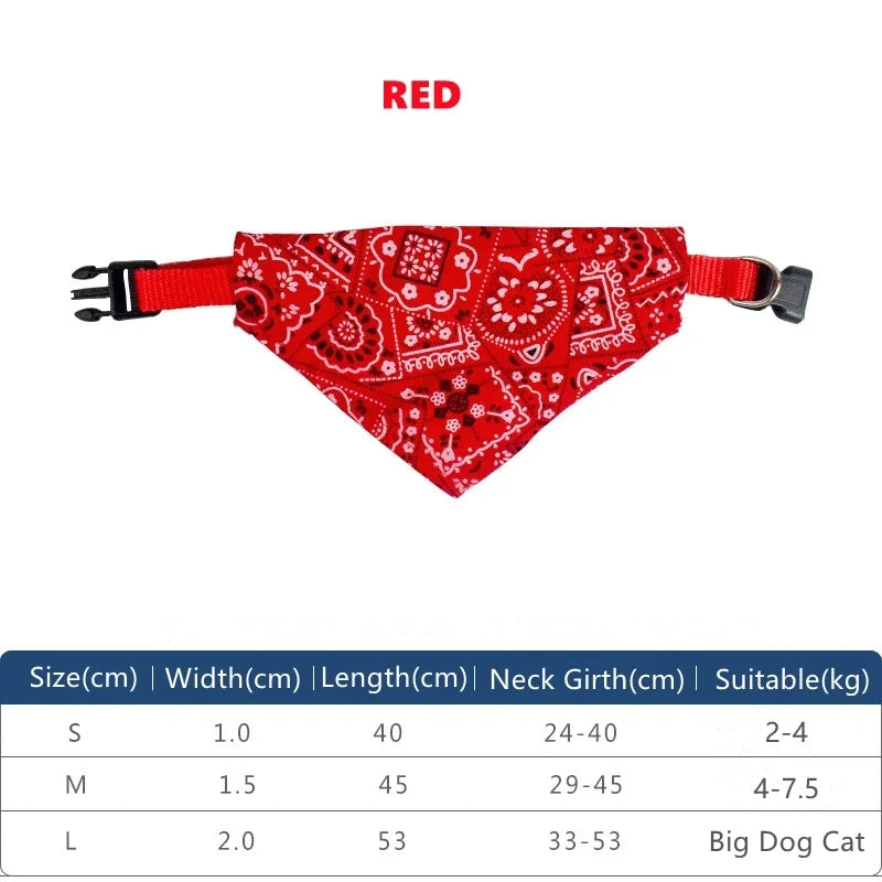 Cat Collar Lovely Triangular Necktie for Puppy Kitty Saliva Tie Cute Scarf Bandana Floral Design Adjustable Collar Pet Supplies