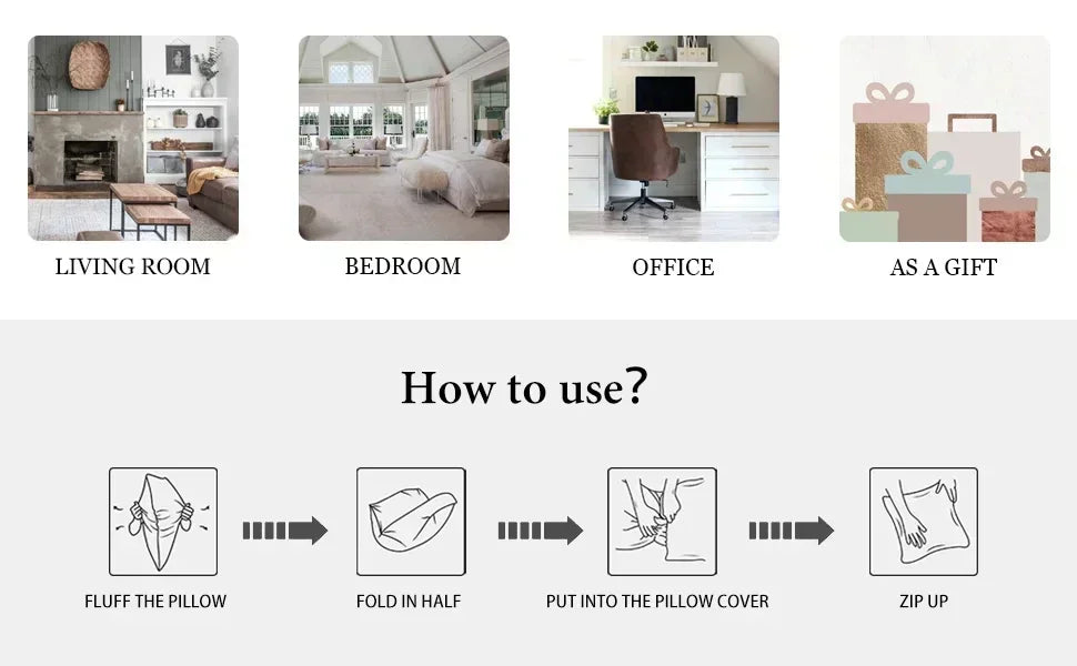 Charming Cat - themed Pillowcases CollectionLiving room sofa cushion cover, soft and comfortable, bedroom room decoration