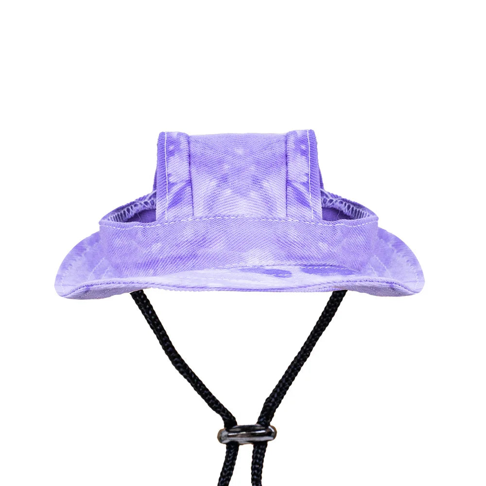 Pet Dogs Bucket Hat with Ear Holes Sunproof Baseball for Large Medium Small Dogs Summer Dog Sun Hat Outdoor Hiking Accessories