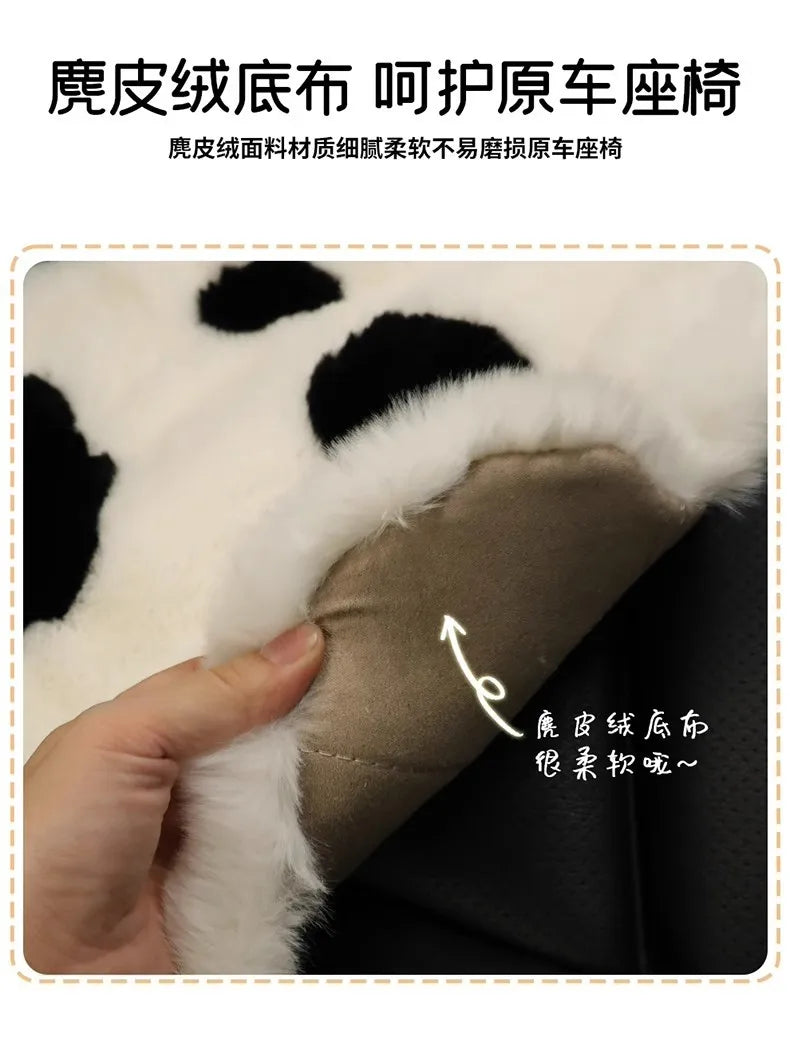 Various Colors Car Cushion Universal Cute Cat Paw Car Warm Plush Car Padded Seat Cushion Autumn and Winter 자동차 방석