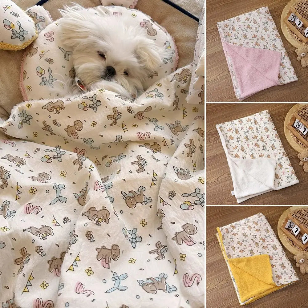 Pet Supplies Dog/Cat Pet Bed Blanket Cozy Soft Pet Cushion Breathable Spring Autumn Warm Pet Mat For Small Large Dogs