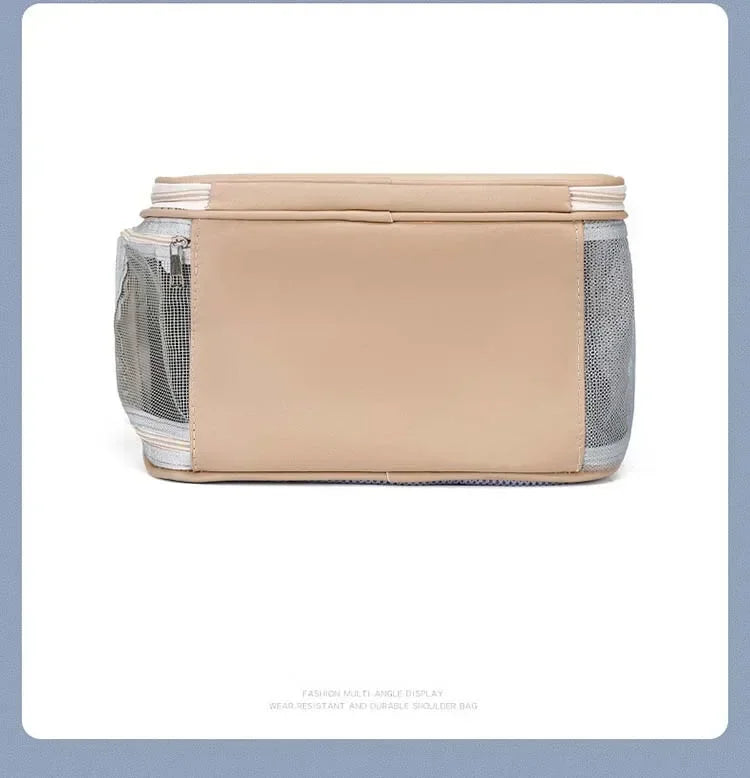 Pet Supplies Cat Carrier Bag PU Portable Travel Outdoor Backpack for Cat Small Dogs Transparent Breathable Carrying Shoulder Bag