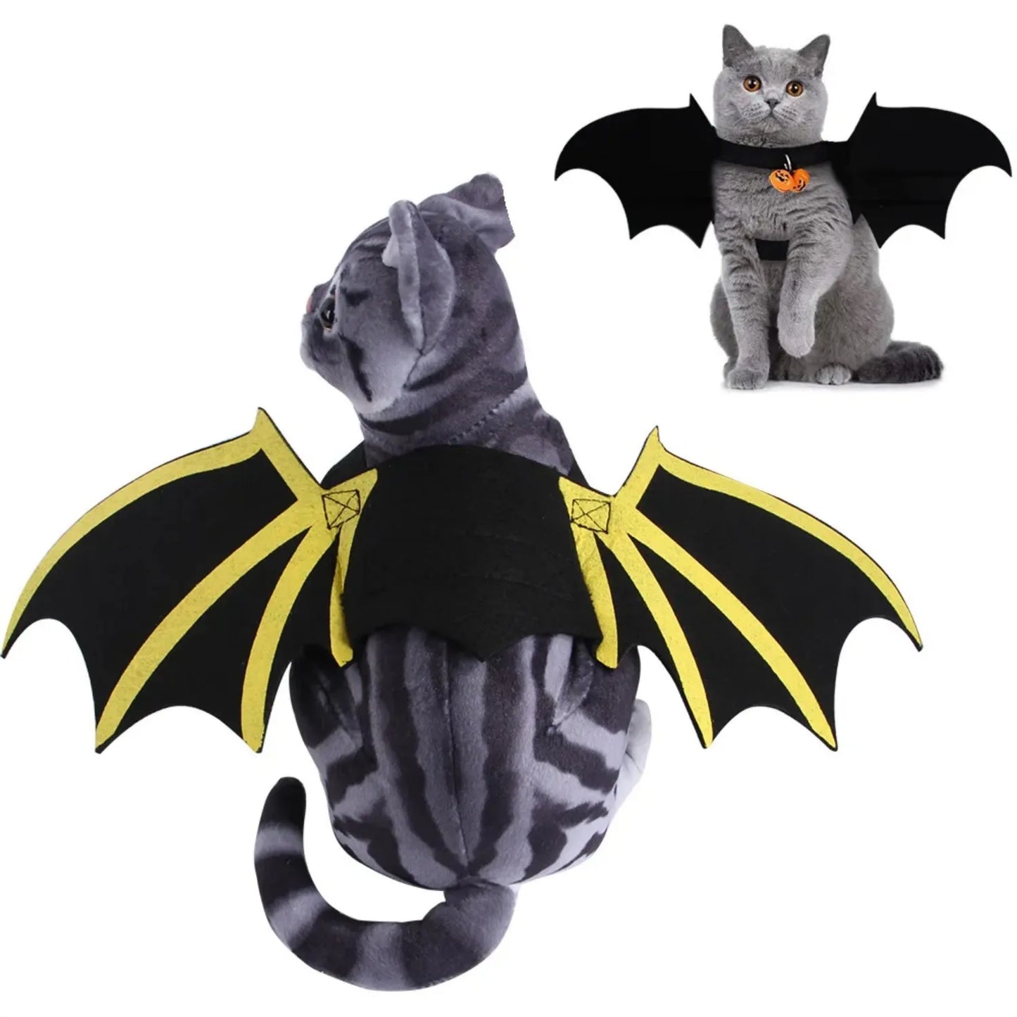 Cat Bat Wings Cat Bat Costume Halloween Costumes Cute Bats Wings for Cats Kitten Kitten Bats Wing Pet Dress Up Accessories