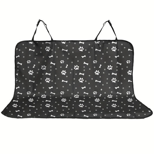 1pc Black Waterproof Pet Car Seat Cover Cushion Rear Seat Protection Pad for Dogs And Cats Safe Travel Accessories