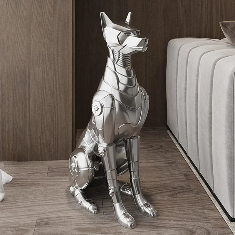 Dog Sculptures Statue Large Luxury Creative Figurines Modern Nordic Figurine Living Room Sculpture Sofa Beside Home Decoration