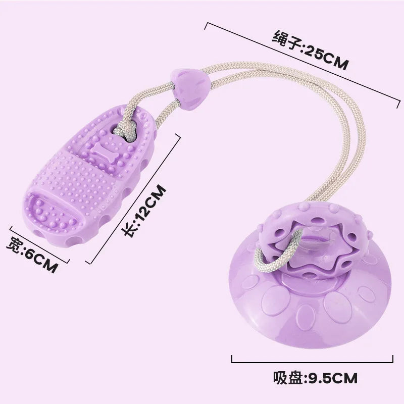 Dog Toys, Suction Cup Slippers, Bite Resistant, Grinding Teeth, Leakage Ball, Relieve Boredom, Self Pleasure, Consume Physical