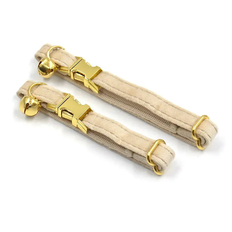 Personalized Cat Collar Velvet ID Engraving Name Tag Collar for Cat Necklace Puppy Kitten Bell Bow tie Custom Small Dog Collar