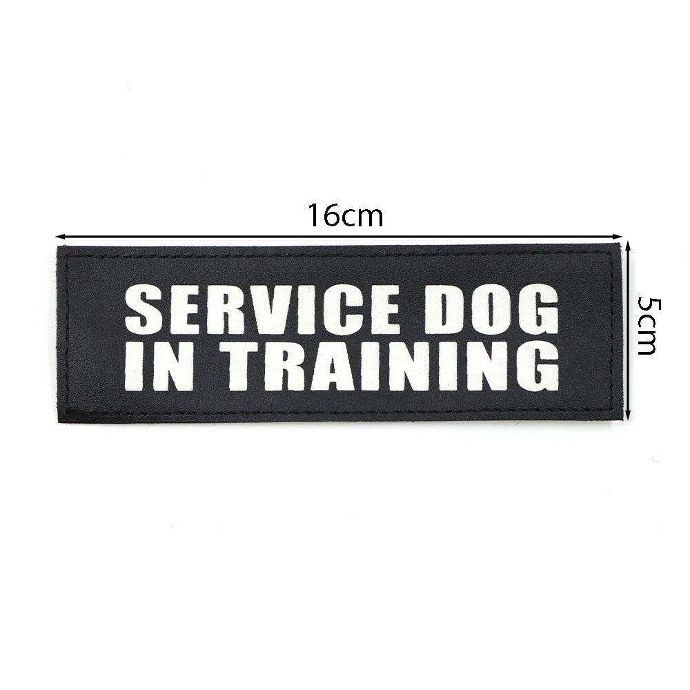 1PC Tactical Dog Series Patch Morale Military Paw Pattern Sheepdog Service Dog Working In Training For Harness Vest Collar