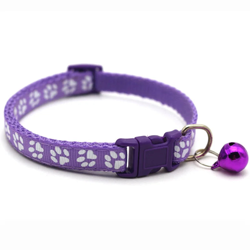 Wholesale Collars for Cat Collar With Bell Adjustable Necklace Cat Puppy Kitten Collar Dropshipping Pet Cats Collar Perro