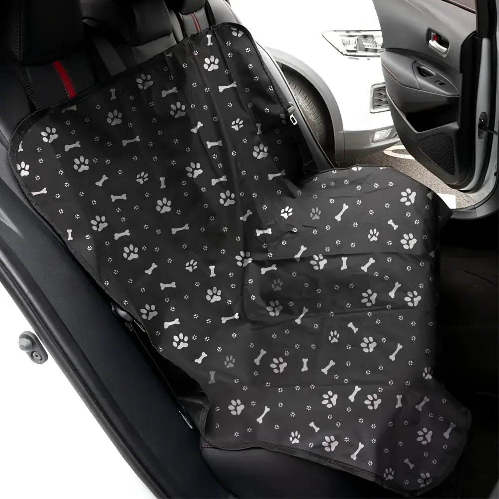 1pc Black Waterproof Pet Car Seat Cover Cushion Rear Seat Protection Pad for Dogs And Cats Safe Travel Accessories