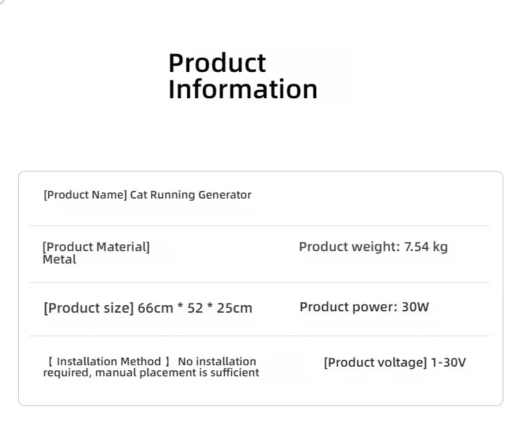 Cat, small dog, running generator, permanent magnet generator, roller, stable pet, sports and fitness toy, USB charging