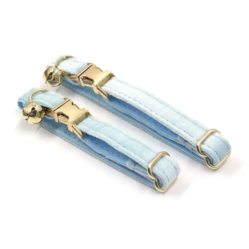 Personalized Cat Collar Velvet ID Engraving Name Tag Collar for Cat Necklace Puppy Kitten Bell Bow tie Custom Small Dog Collar