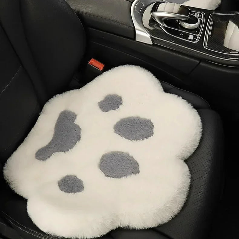 Various Colors Car Cushion Universal Cute Cat Paw Car Warm Plush Car Padded Seat Cushion Autumn and Winter 자동차 방석