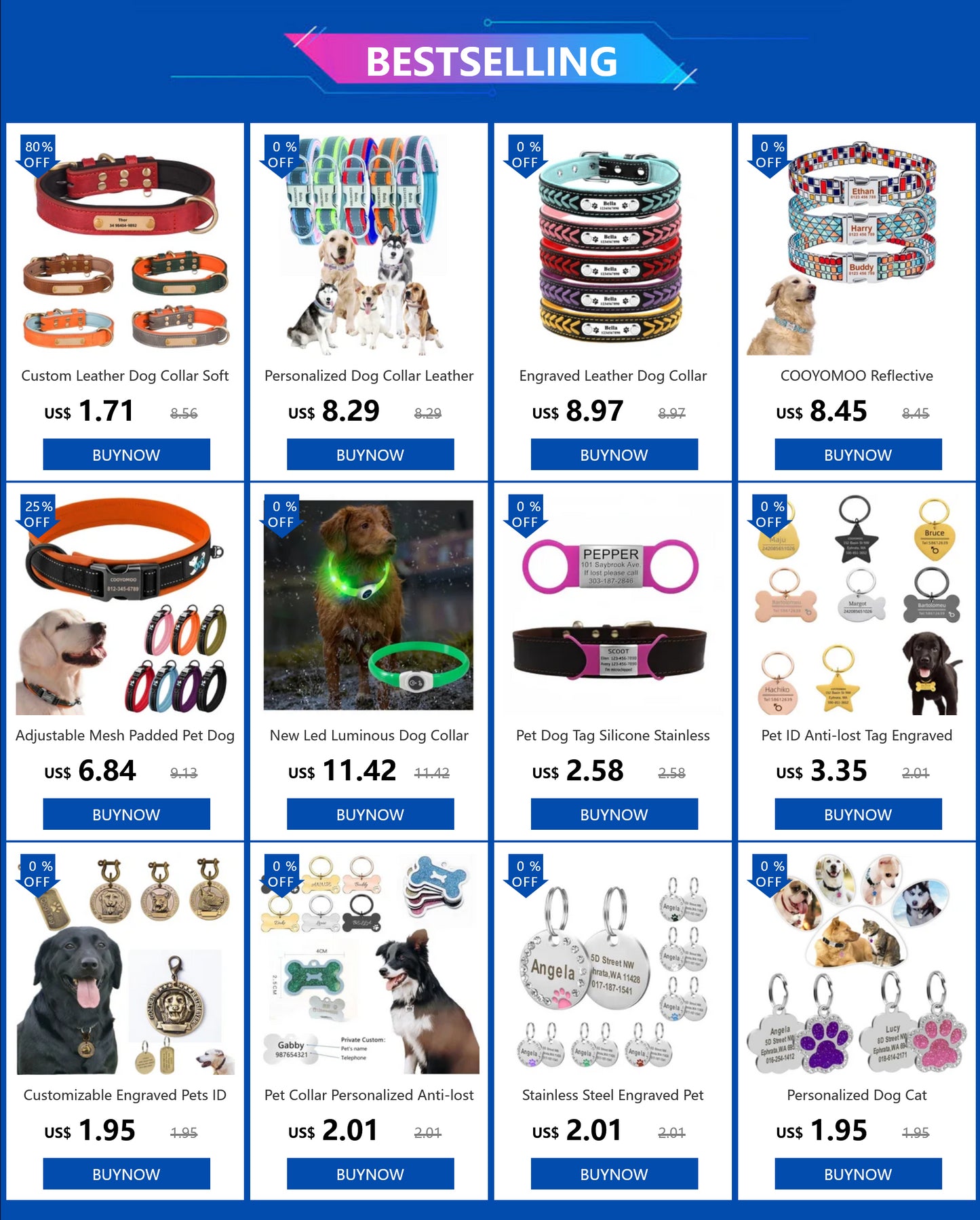 Usb Charging Glowing Dog Collar With Pendant Detachable Luxury Led Light Bright For Small Dogs Cat Night Safety Collar Wholesale