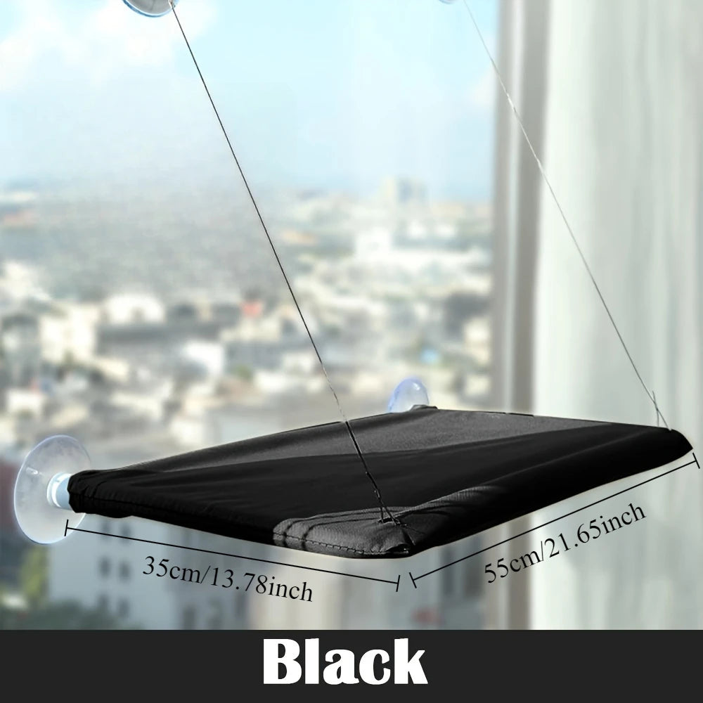 [Cozy Cat Hammock] Cat Hammock | Cozy Space-Saving Window Ledge Bed, Suction Cup Installation, Ideal for Indoor & Outdoor Use
