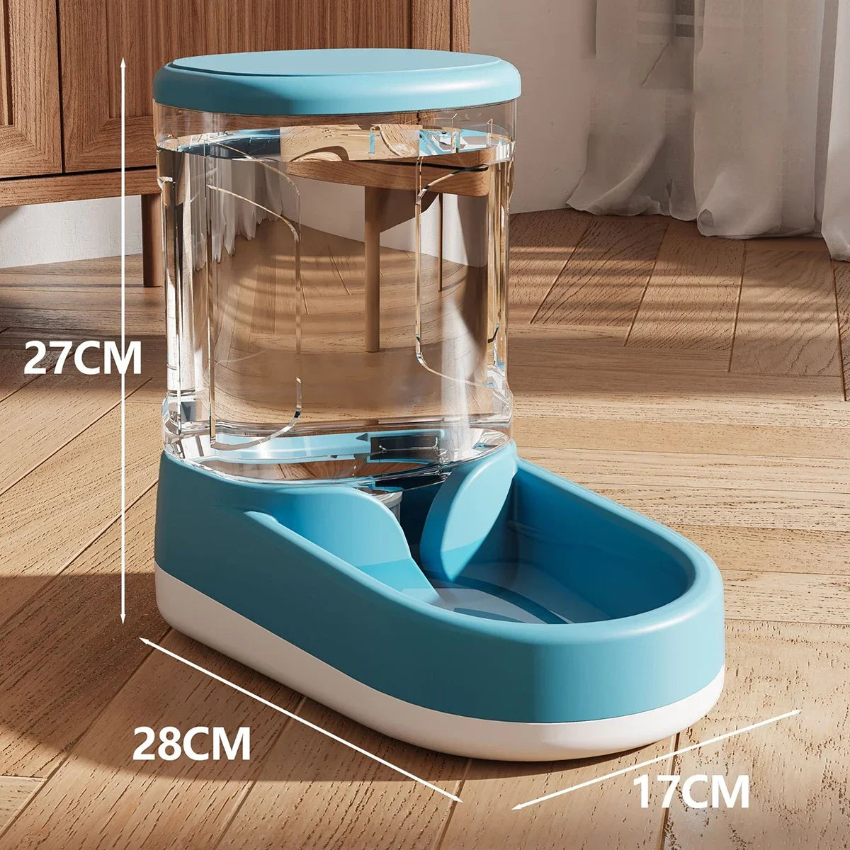 3.8L Large Capacity Pet Feeder Water Modern Design Dispenser Food Grade PP Material Anti Slip Bottom Design for Dog Cat Feeding