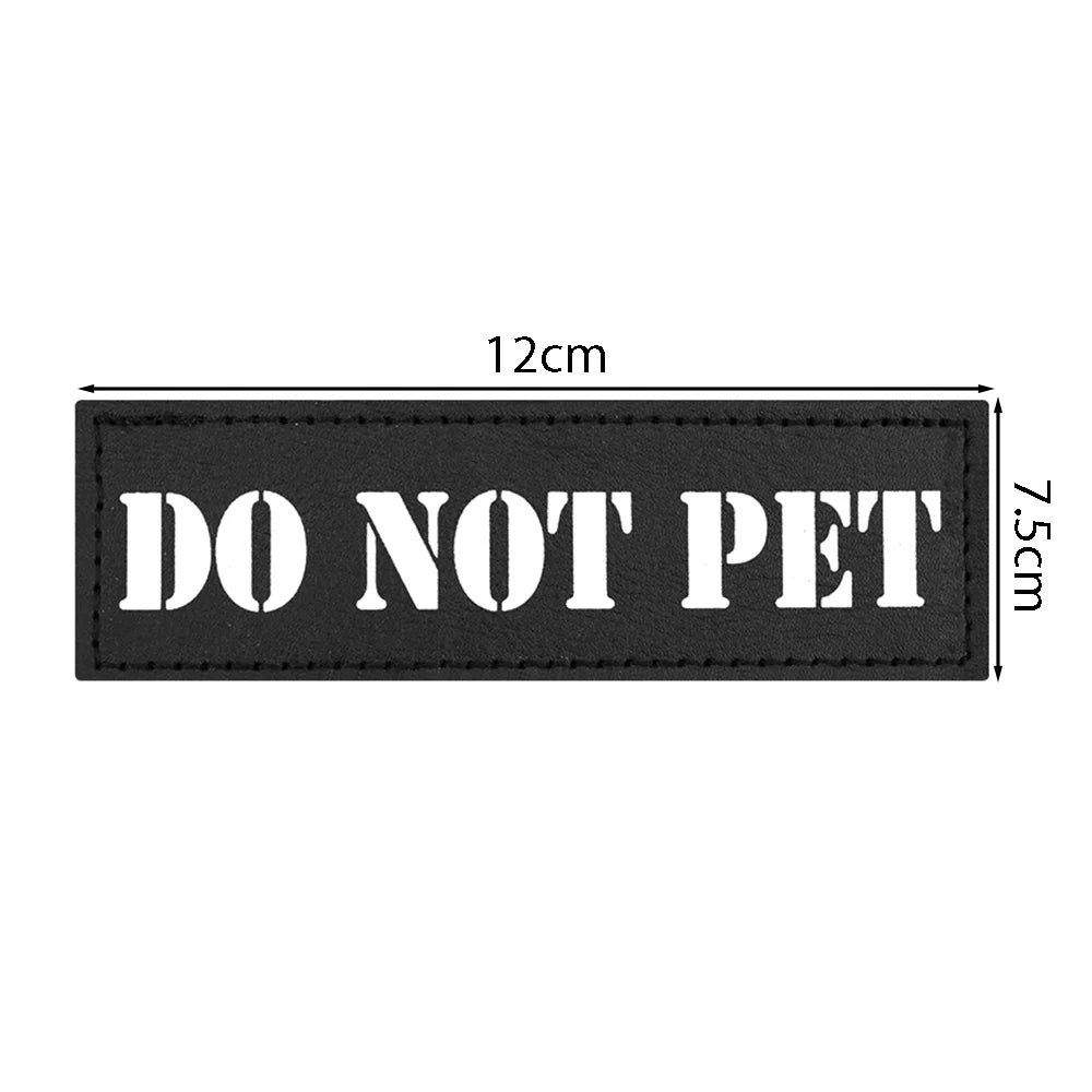 1PC Tactical Dog Series Patch Morale Military Paw Pattern Sheepdog Service Dog Working In Training For Harness Vest Collar