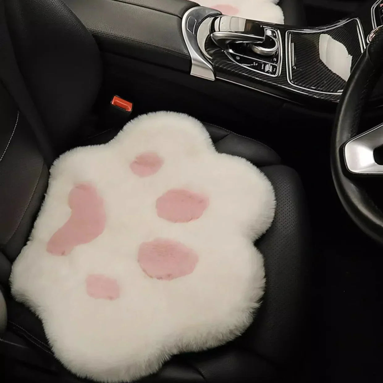 Various Colors Car Cushion Universal Cute Cat Paw Car Warm Plush Car Padded Seat Cushion Autumn and Winter 자동차 방석