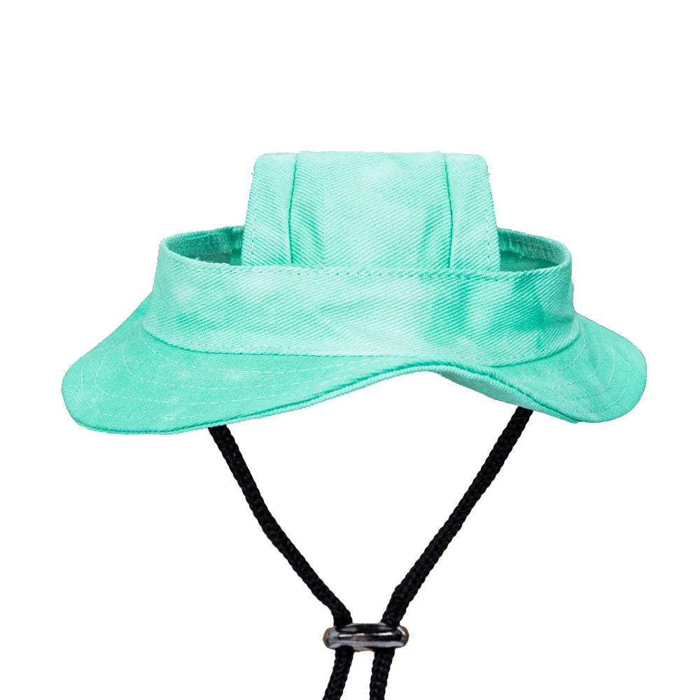 Pet Dogs Bucket Hat with Ear Holes Sunproof Baseball for Large Medium Small Dogs Summer Dog Sun Hat Outdoor Hiking Accessories