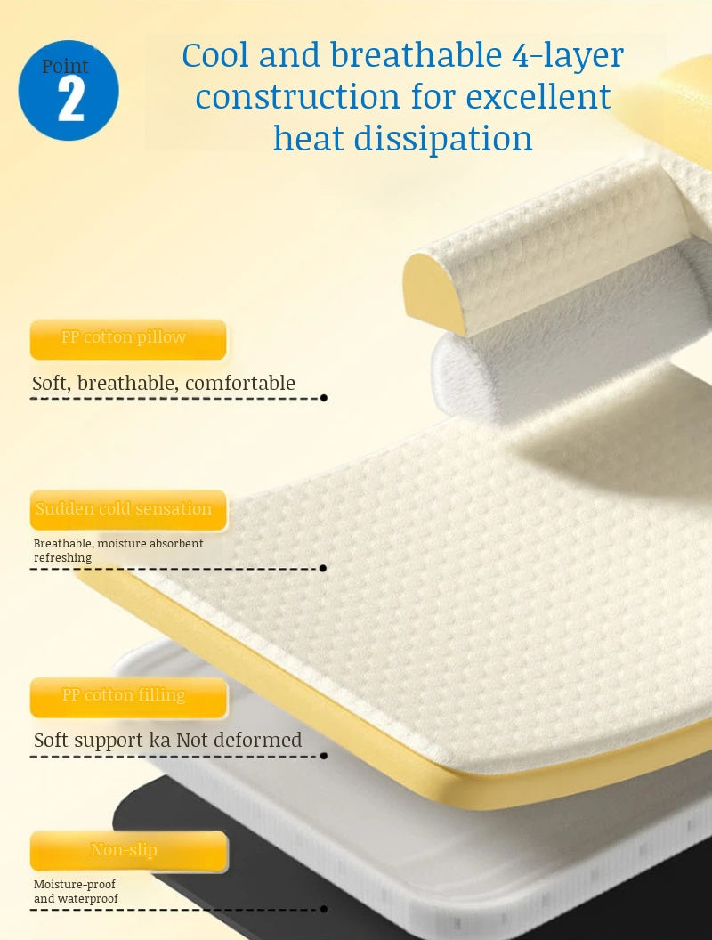 Pet Sofa Ice Doudou Backrest Big Eye Cushion Cool Feeling Cat Kennel Dog Kennel Cushion Breathable Removable and Washable Sofa